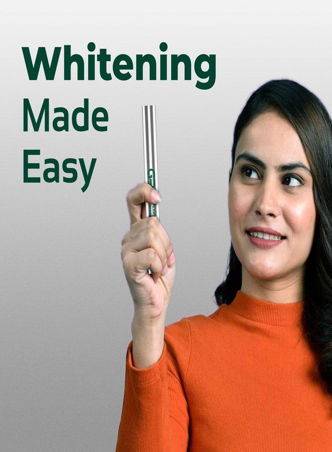 GRIN Pearly Wand Teeth Whitening Pen-2ml | Instant Whitening Gel Pen for White Smile | Whiter Teeth Enamel Safe, Fresh Breath, Removes Stains from Coffee Tea Wine Pan Masala Gutka Tobacco - Image 4